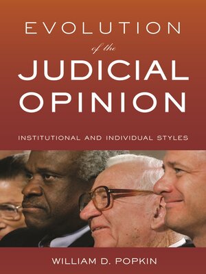 cover image of Evolution of the Judicial Opinion